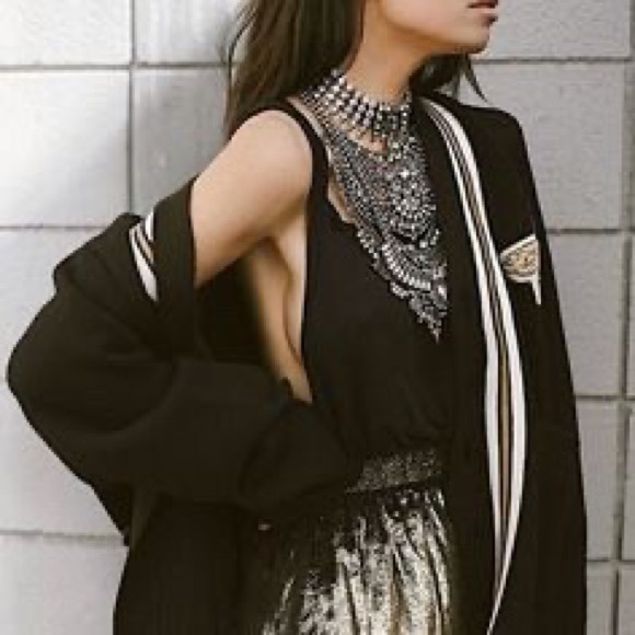 dlnlx by DYLANLEX Jewelry - DYLANLEX CRYSTAL SILVER STATEMENT NECKLACE CHOKER